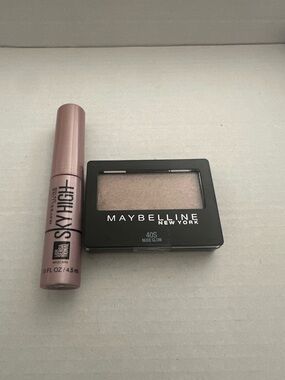 Maybelline Nude Glow Eyeshadow & mini Sky High Mascara
